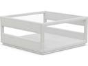 Cyprus Bone All-weather Wicker Square Coffee Table