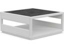 Cyprus Bone All-weather Wicker Square Coffee Table