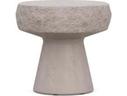 Pensacola 20-Inch Round GFRC Concrete End Table in Oat