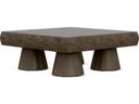 Pensacola Concrete Rectangular Coffee Table in Umber
