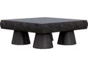 Pensacola GFRC Concrete Square Coffee Table in Coal