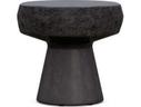 Pensacola Concrete Round End Table in Coal