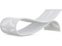 Wave Aluminum Rope Chaise Lounge in Matte Charcoal