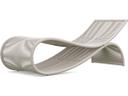 Wave Aluminum Rope Chaise Lounge in Birch