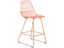 Lucy Galvanized Iron Orange Counter Stool
