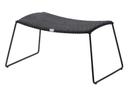 Breeze Footstool with Black Cane-line Weave
