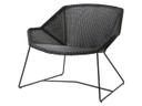 Cane Line Breeze Black Weave Lounge Chair