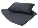 Breeze Black Natte Lounge Chair Cushion Set