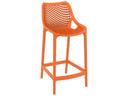 Air Orange Polypropylene Resin Counter Stool