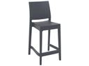 Maya Dark Gray Resin Counter Stool