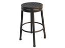 Darlee Backless Round Swivel Bar Stool in Antique Bronze