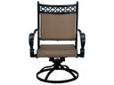 Mountain View Cast Aluminum Sling Swivel Rocker Chair in Antique Bronze