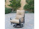 Santa Anita Cast Aluminum Swivel Rocker Club Chair