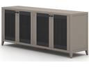 Solano Weathered Grey Teak Sideboard with Dark Grey Rope