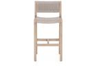 Solano Teak and Rope Counter Stool in Washed Brown