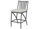 Amari Aluminum Carbon Stationary Patio Counter Stool