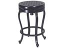 Cast Aluminum Backless Swivel Outdoor Counter Stool