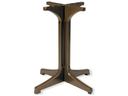 Alpha Resin Bronze Mist Small Pedestal Table Base