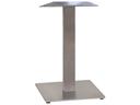 Gamma Steel Silver Gray Square Dining Height Table Base