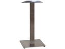 Gamma 18-Inch Square Bar Height Table Base in Silver Gray