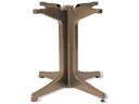 Alpha Resin Large Pedestal Table Base in Taupe