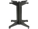 Alpha Large Pedestal Table Base in Charcoal