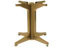 Alpha Resin Large Pedestal Table Base in Teakwood