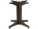 Alpha Large Pedestal Table Base in Bronze Mist
