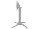 Quattro Aluminum Silver Gray Contact Terrace Dining Height Table Base