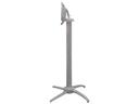 Quattro Aluminum Silver Gray Contact Terrace Bar Height Table Base