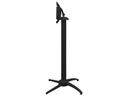 Quattro Aluminum Black Contact Terrace Bar Height Table Base