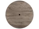 Molded Melamine Resin Aged Oak Round Table Top with Umbrella Hole