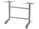 Ecofix Aluminum Black Lateral Table Base with Rail Tops