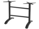 Ecofix Aluminum Sliver Gray Lateral Table Base with Rail Tops