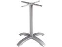 Eco-Fix Aluminum Silver Gray Bar Central Table Base