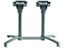 X1 Aluminum Lateral Tilting Table Base in Silver Gray