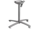 X1 Aluminum Tilting Table Base in Silver Gray