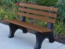 Comfort Park Avenue 4 ft. Recycled Plastic Outdoor Bench