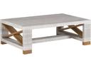 Jupiter Teak Rectangular Glass Top Coffee Table
