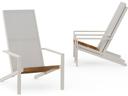Bondi Recycled Teak and Aluminum Adirondack Chair with Batyline Sling