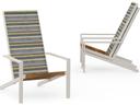 Bondi Aluminum and Recycled Teak Sling Adirondack Chair
