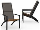 Bondi Sling Aluminum Teak Tall Adirondack Chair
