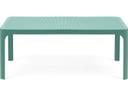 Net 100 Rectangular Fiberglass Resin Coffee Table in Salice Green