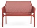 NET Stackable Fiberglass Polypropylene Bench in Corallo