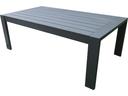 Sienna Black Aluminum Coffee Table 47 x 25 Inch