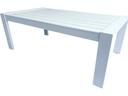 Siena White Aluminum Coffee Table 47 x 25