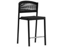 Naples Aluminum Durarope Counter Stool in Diva Night and Charcoal