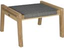 Admiral Teak Rope Ottoman in Charcoal