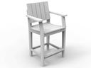 Mad Recycled Plastic Arm Counter Stool