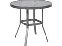 36-Inch Round Glass Top Counter Table